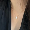 s925 sterling silver heart-shaped necklace is a versatile, simple and fresh Korean version of a collarbone necklace for girls Application Scenario